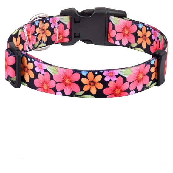 Extra Small Floral Pet Collar - Picture 2 of 4